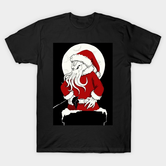 Christmas Cthulhu T-Shirt by Rina_Iovil